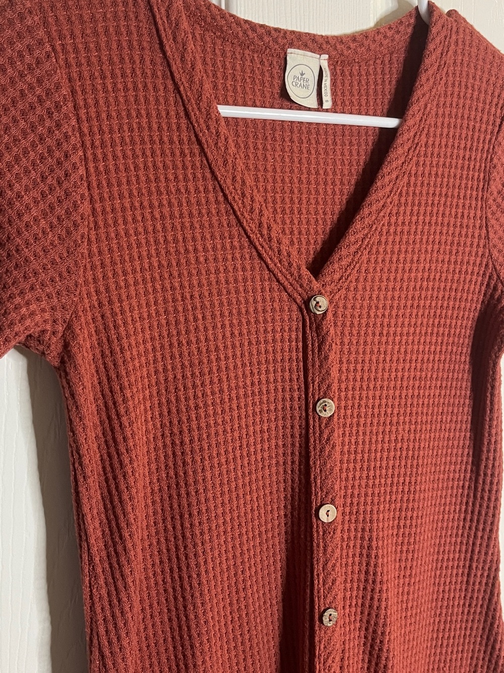 Button-Front Mini Dress - Picture 3 of 7